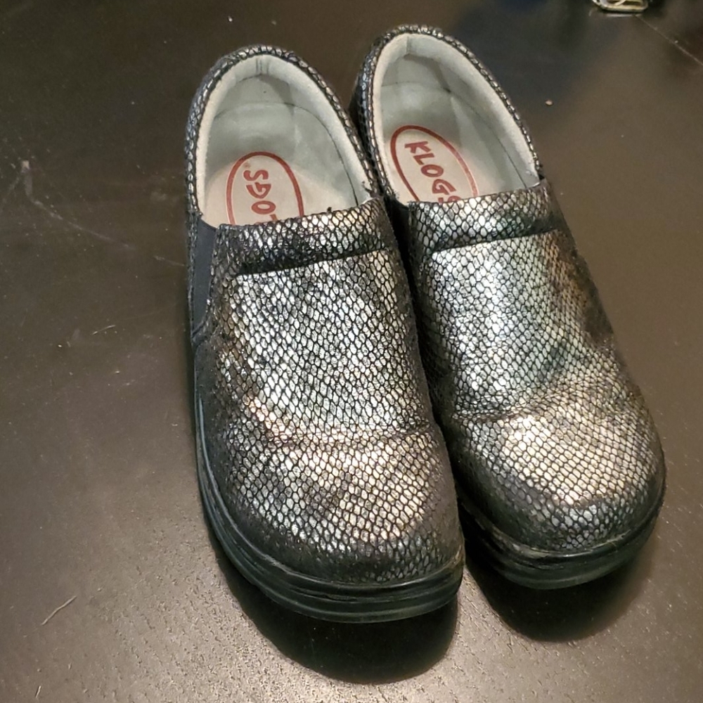 Klogs women's metallic snake 7.5